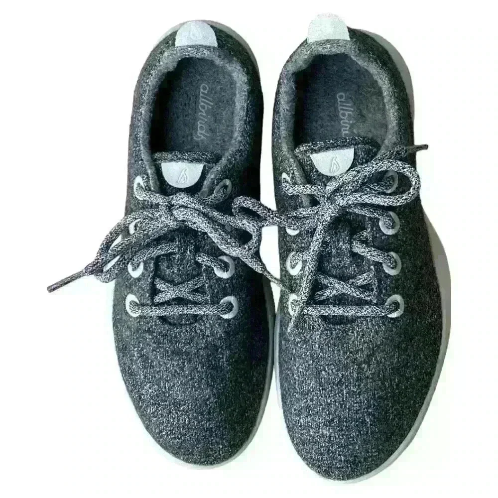 Women's Allbirds Wool Runners Charcoal Gray 0119 NV1 size 9 Merino Wool E…